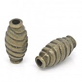 Бусина "Кокон" бронз.