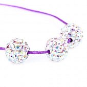 Бусина "Стразовая" Перламутровая