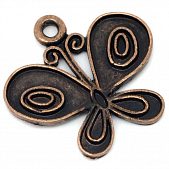 Подвеска для заливки "Бабочка" медн.