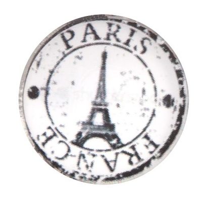 Кнопка Chunk стеклянная "Париж"  #1
