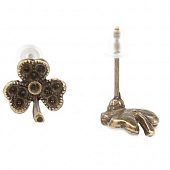 Пуссеты "Клевер" бронз.