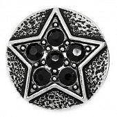 Кнопка Chunk "Звезда" черная