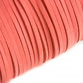 Шнур замшевый коралловый