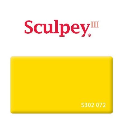 Полимерная глина Sculpey III, желтый (072)