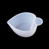 Силиконовая мисочка для смешивания смолы Сердце