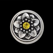 Кнопка Chunk "Цветочек" лимонная