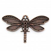 Кулон "Большая стрекоза" медн.
