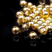 Кримпы-шарики 3,2 мм. золот.