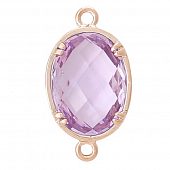 Коннектор "CRYSTALS" светло-сиреневый овал