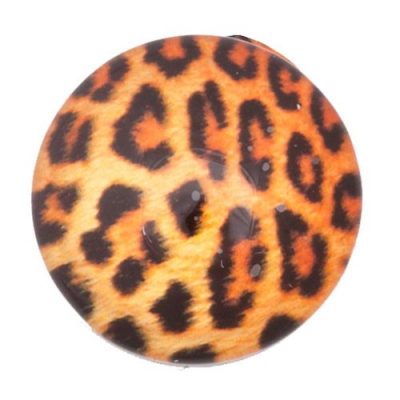 Кнопка Chunk стеклянная "Шкура леопарда"
