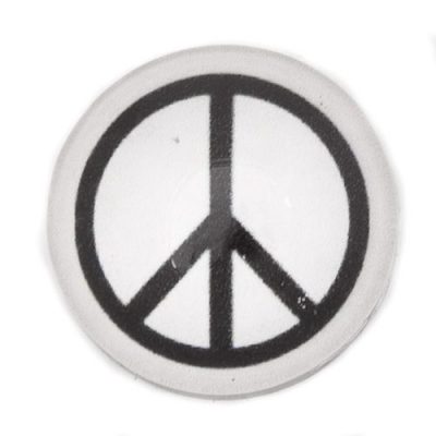 Кнопка Chunk стеклянная "Peace"