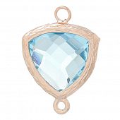Коннектор "CRYSTALS" голубой треугольник