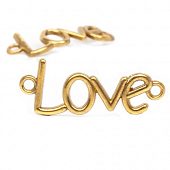 Коннектор "LOVE" золот.