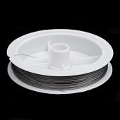 Тросик ювелирный (струна) серый 0,38 мм. (70 метров)