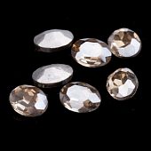 Стразы песочные "Овал", 8x6x3 мм.