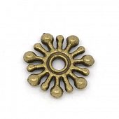 Спейсер "Снежинка" бронз.