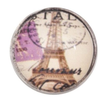 Кнопка Chunk стеклянная "Париж"  #2