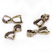 Зажим для кулона с подвесом (бронз.)