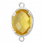 Коннектор "CRYSTALS" желтый овал