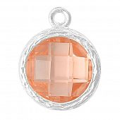 Подвеска "CRYSTALS" персиковая круг