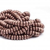 Гематит граненый матовый "Шоколад" - бусина рондель, 6х3 мм.