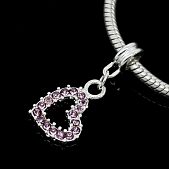 Шарм PNDR "Сердце" сиреневое