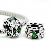 Бусина PNDR "Букетик" белый