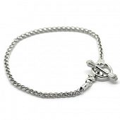 Браслет PNDR 23 см. серебро