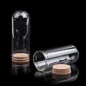 Колба с пробкой 71х28 мм, с круглым дном.