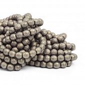 Гематит граненый матовый "Бронза" - бусина шар, 6 мм.