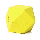 Бусина деревянная "Многогранник" желтая