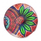 Кнопка Chunk стеклянная "Орнамент"  #11