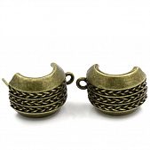 Пуссет с подвесом "Косички" бронз.