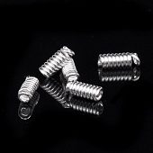 Концевик для шнура "Пружина 8,5х3 мм." сереб.