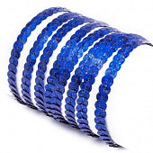 Пайетки на нити синие