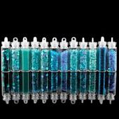 Декор, 12 штук для эпоксидной смолы, нейл-арта, скрапбукинга, голубой