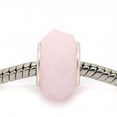 Бусина PNDR розовая (стекл.)