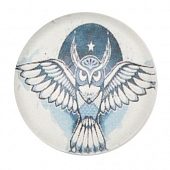 Кнопка Chunk стеклянная "Сова"  #3