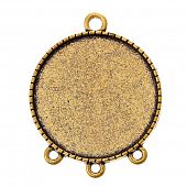 Чендлер для вставки "Круг" (Вн. разм. 30 мм.) золот.