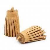 Подвеска - кисть замшевая трюфель, 30х12 мм.