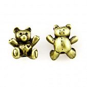 Бусина "Игрушечный мишка" бронз.