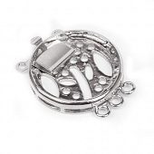 Замок вкладыш для круглой вставки на 3 нити