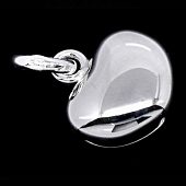 Подвеска "Шелковое сердце"