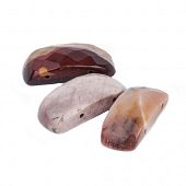 Яшма граненая - бусина с 2-мя отверстиями