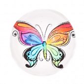 Кнопка Chunk стеклянная "Бабочка"  #6