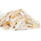 Цитрин - бусина овал, 14x10x5 мм.