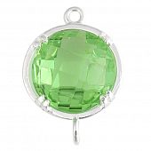 Коннектор "CRYSTALS" салатовый круг