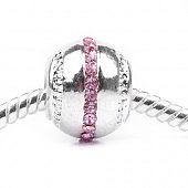 Бусина PNDR "Слияние" розовая