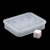 Молд силиконовый "Бусины Куб 12 мм."