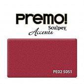 Полимерная глина Sculpey Premo, красный с блестками (5051)